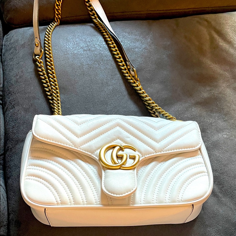 Gucci white purse